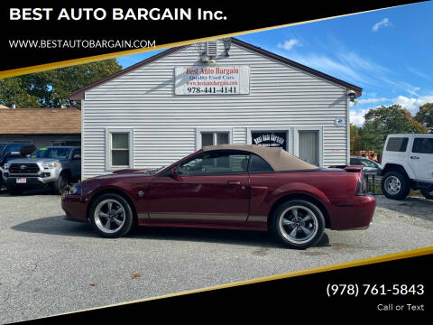 2004 Ford Mustang for sale at BEST AUTO BARGAIN inc. in Lowell MA