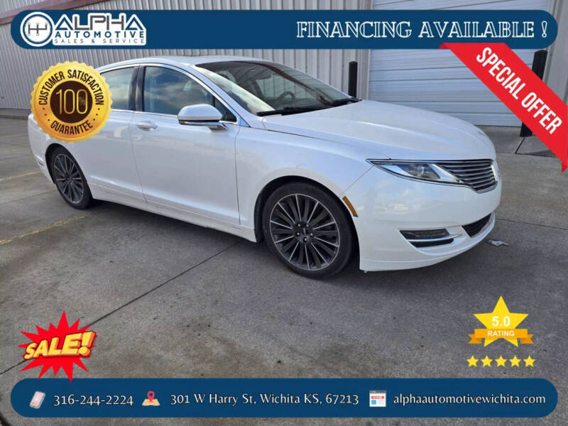 2016 Lincoln MKZ for sale at ALPHA AUTOMOTIVE LLC in Wichita KS