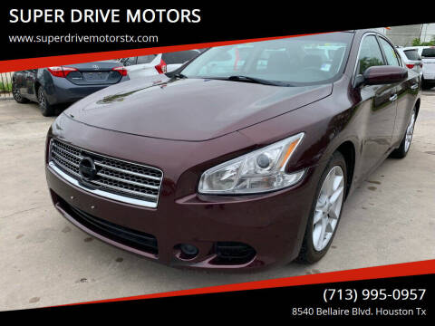 2014 Nissan Maxima for sale at SUPER DRIVE MOTORS in Houston TX