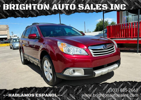 2012 Subaru Outback for sale at BRIGHTON AUTO SALES INC in Brighton CO