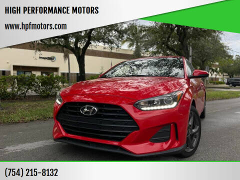 2019 Hyundai Veloster for sale at HIGH PERFORMANCE MOTORS in Hollywood FL