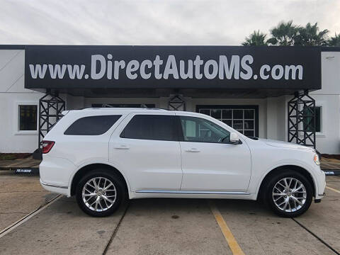 2016 Dodge Durango for sale at Direct Auto in Biloxi MS