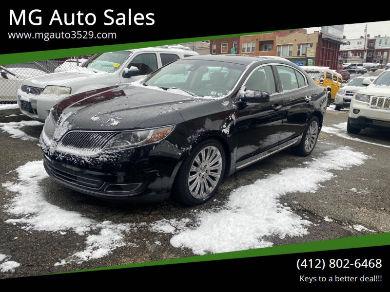 2013 Lincoln MKS for sale at MG Auto Sales in Pittsburgh PA