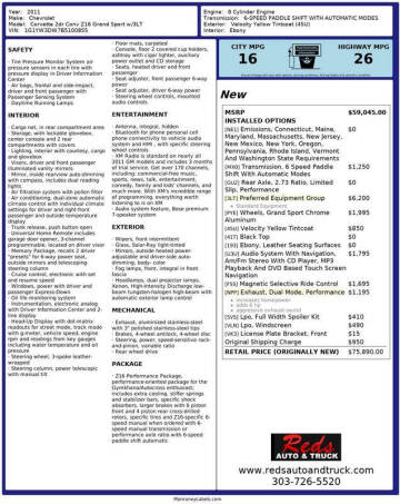 2011 Chevrolet Corvette Z16 Grand Sport