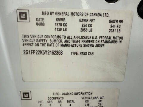 2000 Chevrolet Camaro