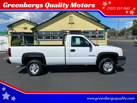 2004 Chevrolet Silverado 2500HD for sale at Greenbergs Quality Motors in Napa CA