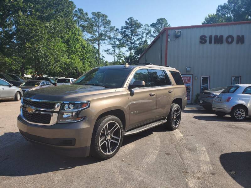 2015 Chevrolet Tahoe for sale at Simon's Auto Sales in Clayton NC