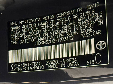 2015 Toyota Prius Three