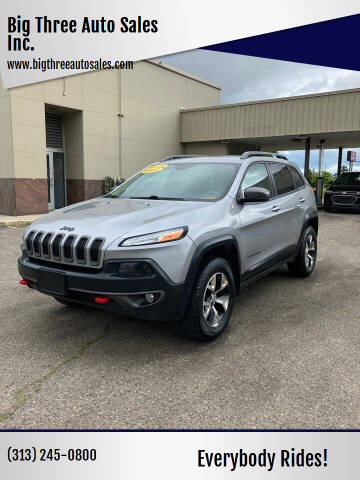 2016 Jeep Cherokee for sale at Big Three Auto Sales Inc. in Detroit MI