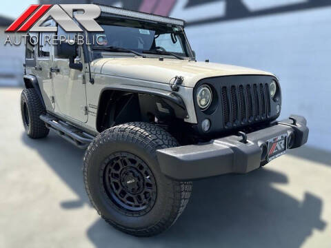 2018 Jeep Wrangler JK Unlimited for sale at Auto Republic Fullerton in Fullerton CA