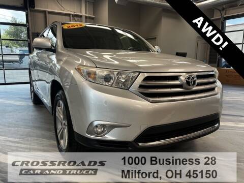 2012 Toyota Highlander for sale at Crossroads Car & Truck in Milford OH