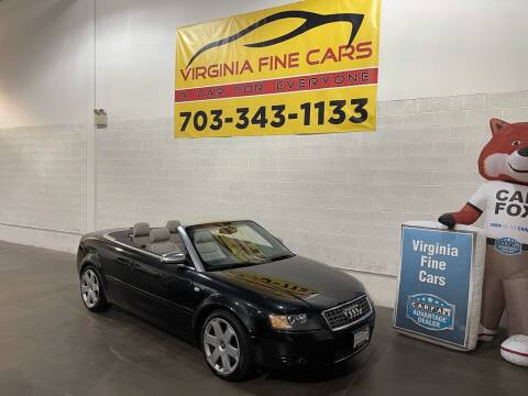 2005 Audi S4 for sale at Virginia Fine Cars in Chantilly VA