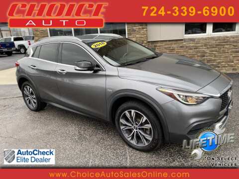 2018 Infiniti QX30 for sale at CHOICE AUTO SALES in Murrysville PA