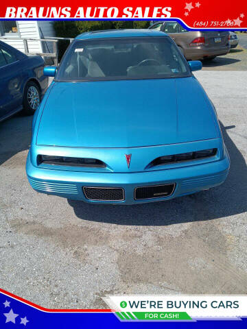 1992 Pontiac Grand Prix for sale at BRAUNS AUTO SALES in Pottstown PA