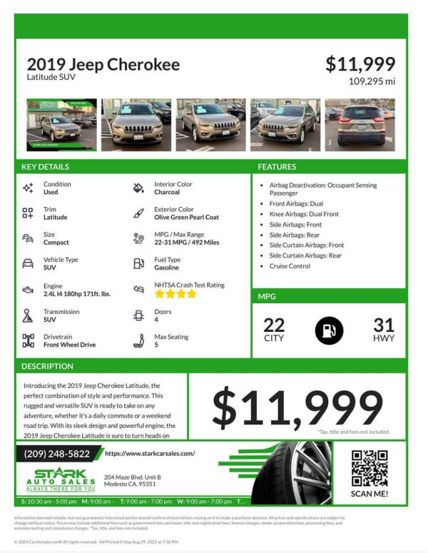 2019 Jeep Cherokee Latitude