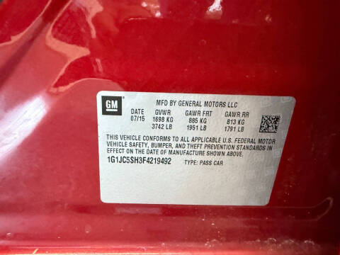 2015 Chevrolet Sonic LT Auto