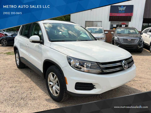 2015 Volkswagen Tiguan for sale at METRO AUTO SALES LLC in Lino Lakes MN