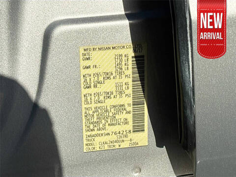 2017 Nissan Frontier SV