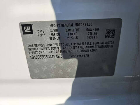 2016 Chevrolet Sonic LT Auto