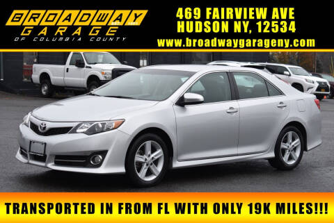 2012 Toyota Camry for sale at Broadway Garage of Columbia County Inc. in Hudson NY