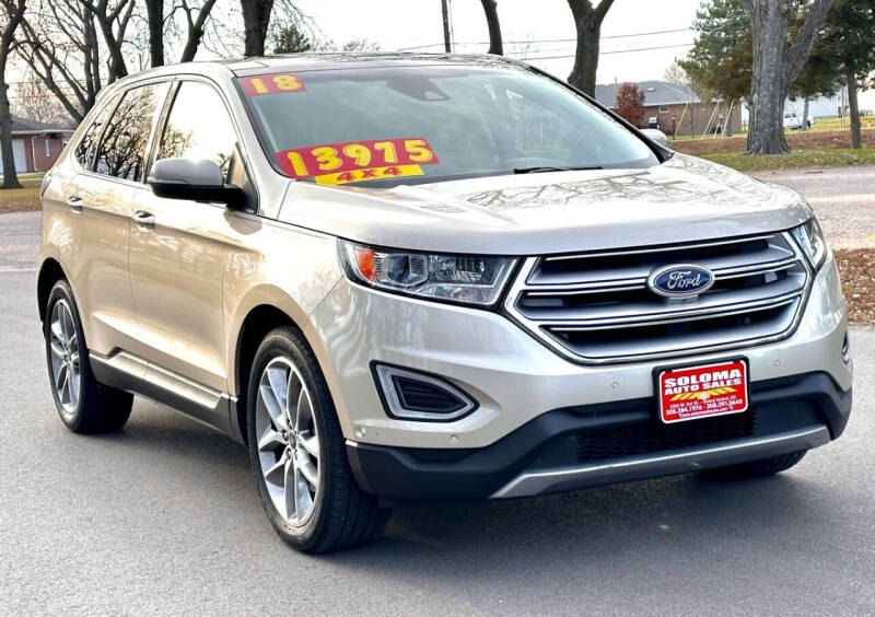 2018 Ford Edge for sale at SOLOMA AUTO SALES in Grand Island NE