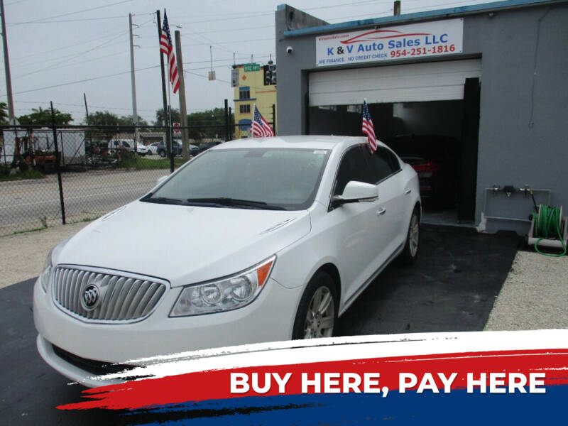 2010 Buick LaCrosse for sale at K & V AUTO SALES LLC in Hollywood FL