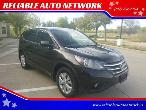 2014 Honda CR-V for sale at RELIABLE AUTO NETWORK in Arlington TX