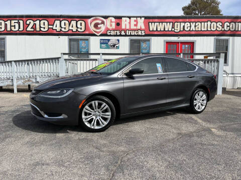 2015 Chrysler 200 for sale at G Rex Cars & Trucks in El Paso TX