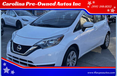 2019 Nissan Versa Note for sale at Carolina Pre-Owned Autos Inc in Durham NC