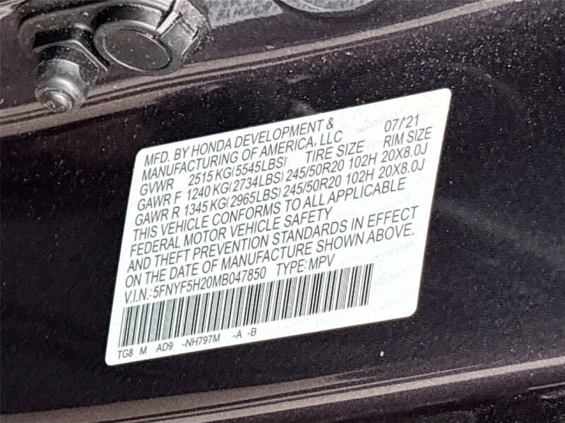 2021 Honda Pilot SE