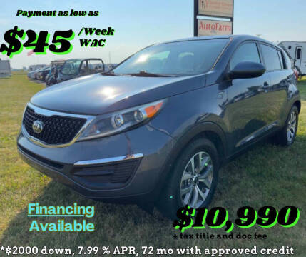 2016 Kia Sportage for sale at AUTOFARM DALEVILLE in Daleville IN