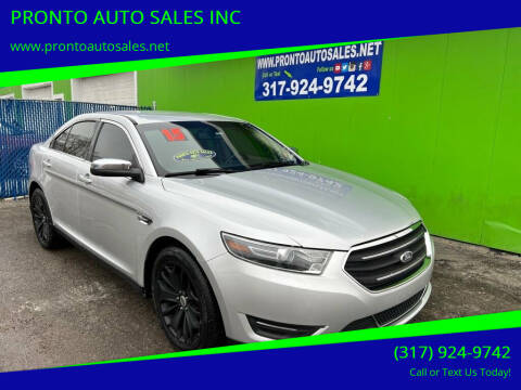 2015 Ford Taurus for sale at PRONTO AUTO SALES INC in Indianapolis IN