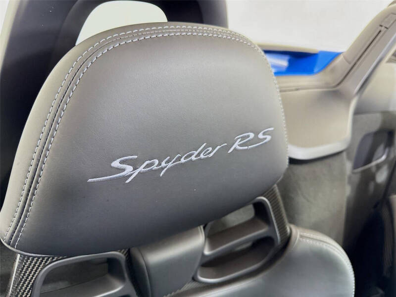 2024 Porsche 718 Boxster Spyder RS