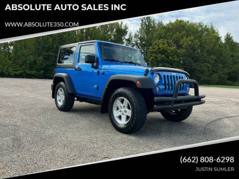 2015 Jeep Wrangler for sale at ABSOLUTE AUTO SALES INC in Corinth MS