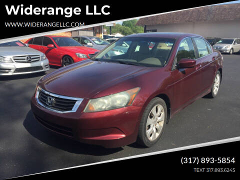 2009 Honda Accord for sale at Widerange LLC in Greenwood IN
