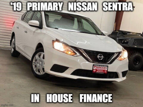 2019 Nissan Sentra for sale at PRIMARY AUTO GROUP Jeep Wrangler Hummer Argo Sherp in Dawsonville GA