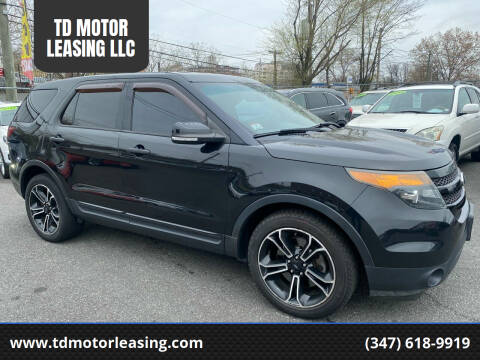 2013 Ford Explorer for sale at TD MOTOR LEASING LLC in Staten Island NY