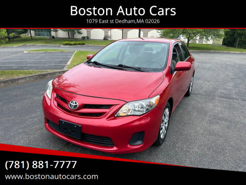 2012 Toyota Corolla for sale at Boston Auto Cars in Dedham MA