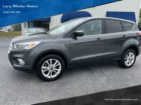 2019 Ford Escape for sale at Larry Whicker Motors in Kernersville NC