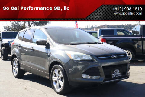 2016 Ford Escape for sale at So Cal Performance SD, llc in San Diego CA