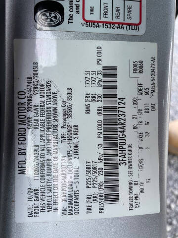 2010 Ford Fusion SEL