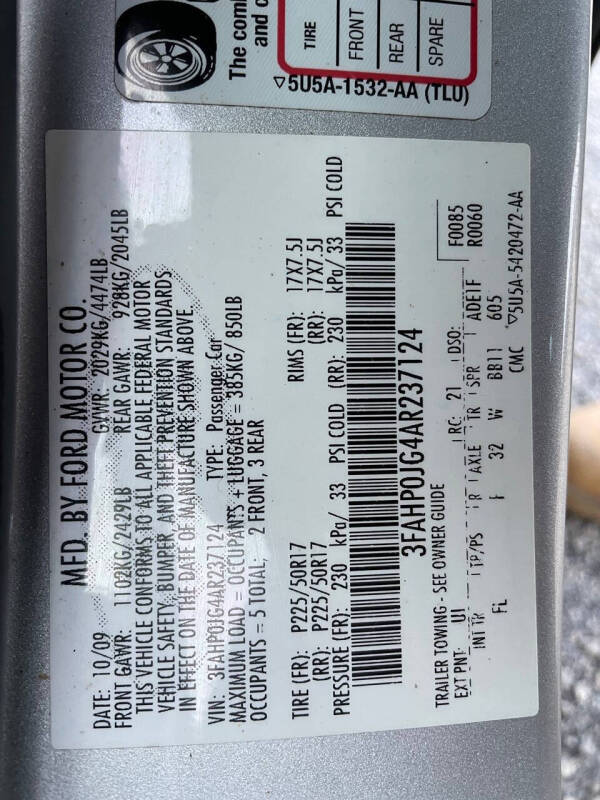 2010 Ford Fusion SEL