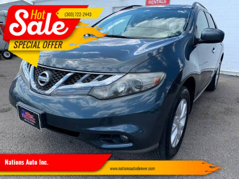 2011 Nissan Murano for sale at Nations Auto Inc. in Denver CO