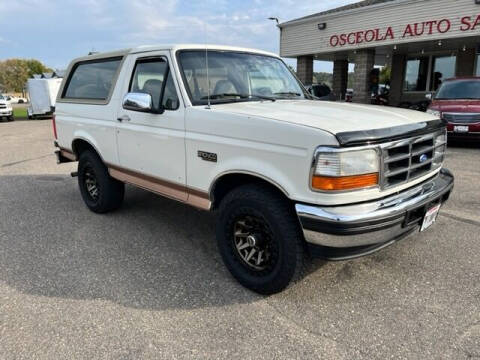 1995 Ford Bronco for sale at Osceola Auto Sales and Service in Osceola WI