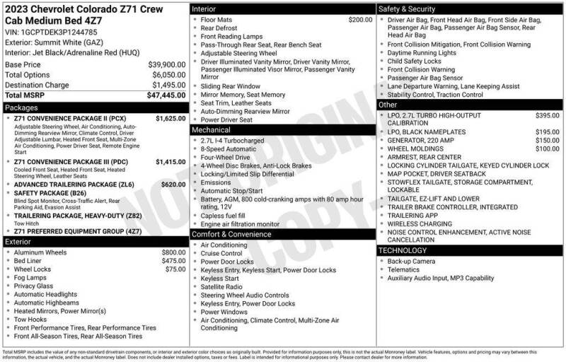 2023 Chevrolet Colorado Z71