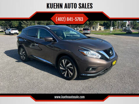 2018 Nissan Murano for sale at KUEHN AUTO SALES in Stanton NE