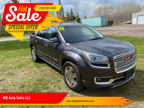 2013 GMC Acadia for sale at WB Auto Sales LLC in Barnum MN