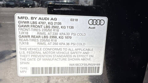 2018 Audi Q3 2.0T Premium