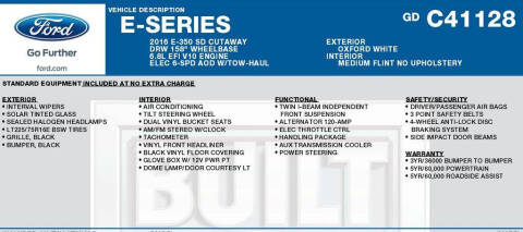 2016 Ford E-Series