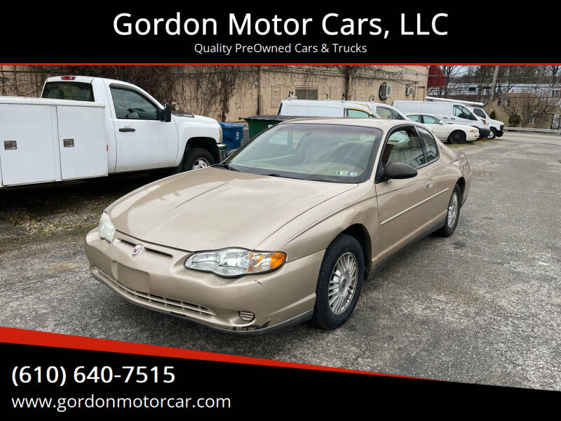 2000 Chevrolet Monte Carlo for sale at Gordon Motor Cars, LLC in Frazer PA